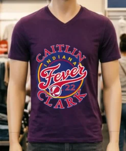 Caitlin Fever 22 Basketball Personalized Logo Indiana Shirt