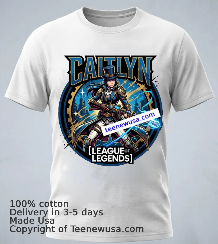 Caitlyn League Of Legends T Shirt White T Shirt 1