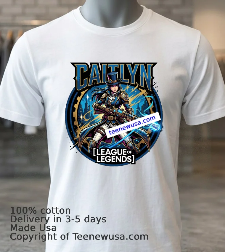 Caitlyn League Of Legends T Shirt White T Shirt 3