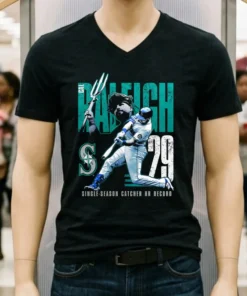 Cal Raleigh Seattle Mariners Single Season Catcher Hr Record Shirt
