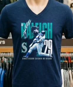 Cal Raleigh Seattle Mariners Single Season Catcher Hr Record Shirt