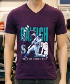 Cal Raleigh Seattle Mariners Single Season Catcher Hr Record Shirt