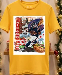 Caleb Sequan Williams Chicago Bears Chicago Style Hot Dog Shirt Yellow T Shirt