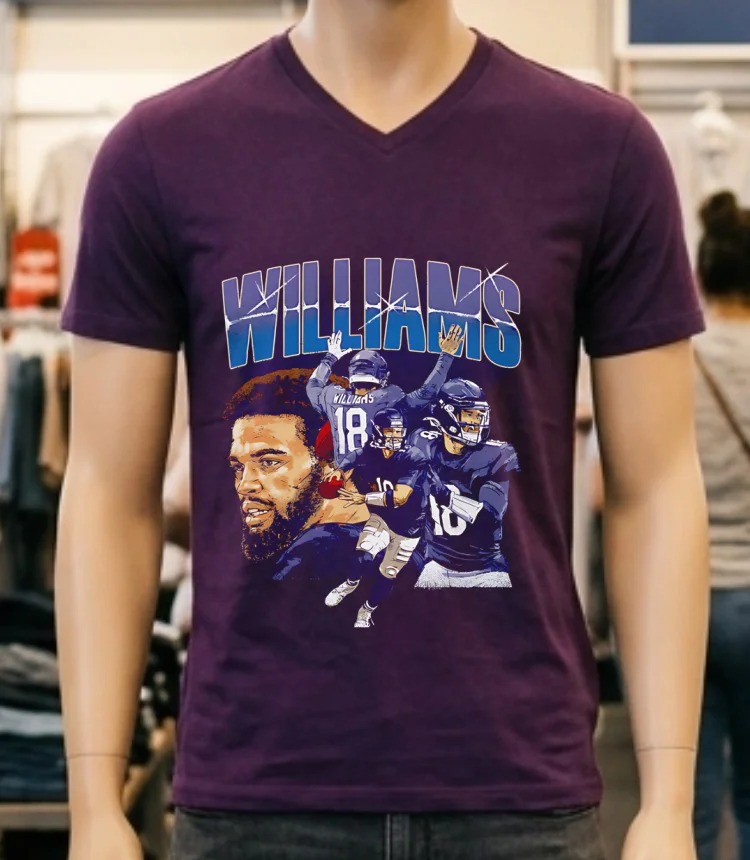 Caleb Williams Chicago Collage Vintage Shirt Purple Shirt