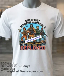 Call Of Duty Modern Warfare 4 T Shirt White T Shirt 3