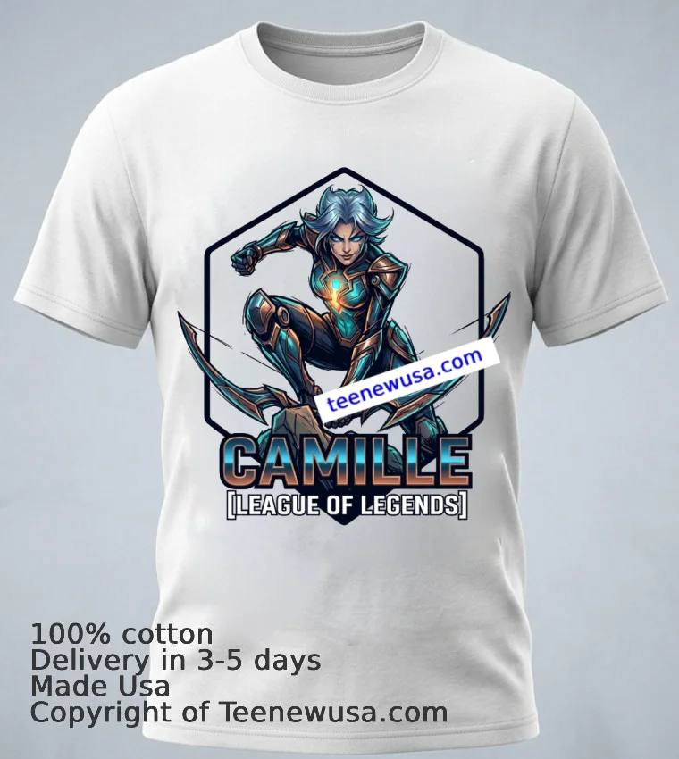 Camille League Of Legends T Shirt - white-t-shirt 1 Camille League Of Legends T Shirt White T Shirt 1