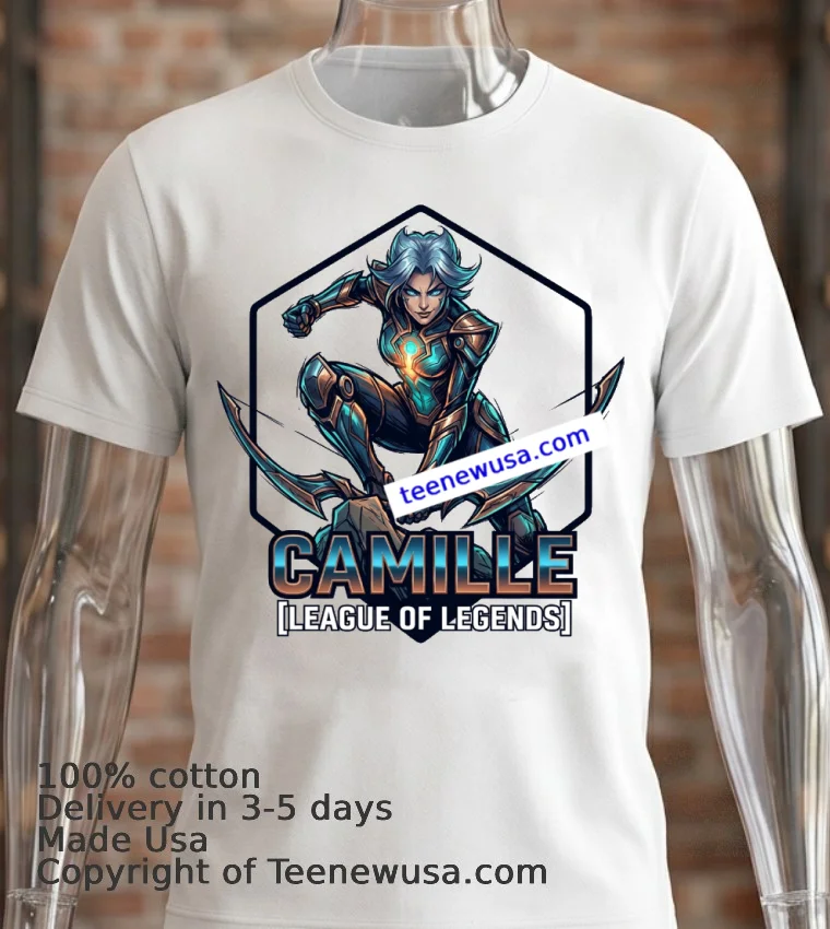Camille League Of Legends T Shirt - white-t-shirt 2 Camille League Of Legends T Shirt White T Shirt 2