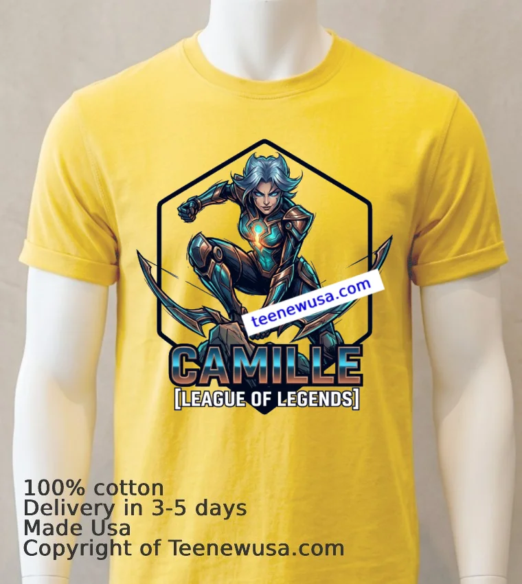 Camille League Of Legends T Shirt - yellow-t-shirt Camille League Of Legends T Shirt Yellow T Shirt