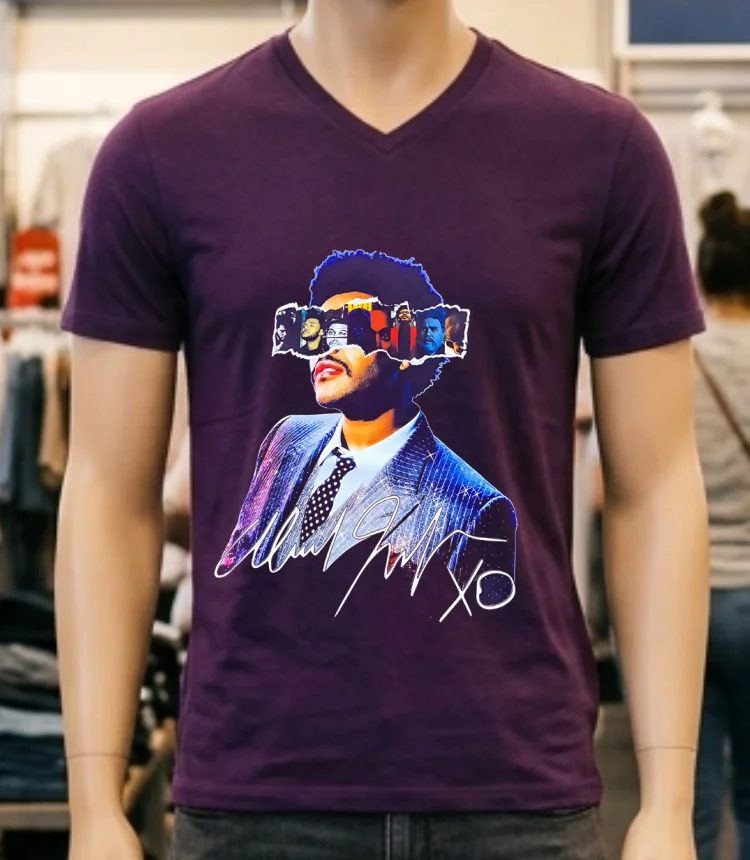 Camiseta The Weeknd Huntrix K Pop Demon Hunter Fan Shirt - purple-shirt Camiseta The Weeknd Huntrix K Pop Demon Hunter Fan Shirt Purple Shirt