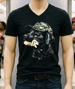 Camo Dog Hunting Rabbit Shirt