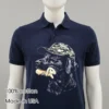 Camo Dog Hunting Rabbit Shirt Navy Shirt 1