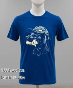 Camo Dog Hunting Rabbit Shirt