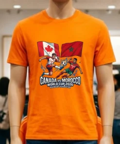 Canada Vs Morocco In The Round Of 16 Of The 2026 World Cup In Houston T Shirt