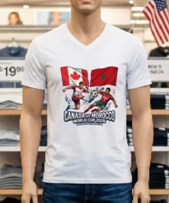 Canada Vs Morocco In The Round Of 16 Of The 2026 World Cup In Houston T Shirt