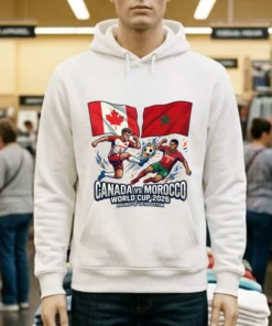 Canada Vs Morocco In The Round Of 16 Of The 2026 World Cup In Houston T Shirt