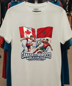 Canada Vs Morocco In The Round Of 16 Of The 2026 World Cup In Houston T Shirt