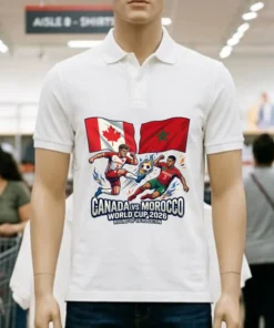 Canada Vs Morocco In The Round Of 16 Of The 2026 World Cup In Houston T Shirt
