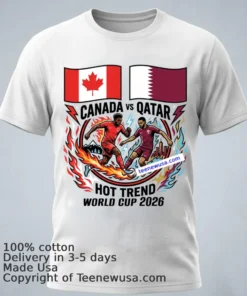 Canada Vs Qatar World Cup 2026 T Shirt