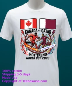 Canada Vs Qatar World Cup 2026 T Shirt