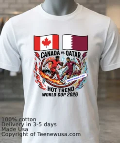 Canada Vs Qatar World Cup 2026 T Shirt
