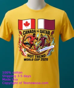 Canada Vs Qatar World Cup 2026 T Shirt