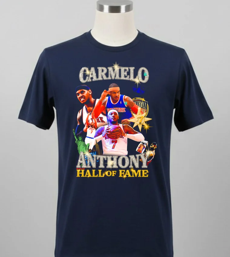 Carmelo Anthony Hall Of Fame Shirt - balck-shirt Carmelo Anthony Hall Of Fame Shirt Balck Shirt