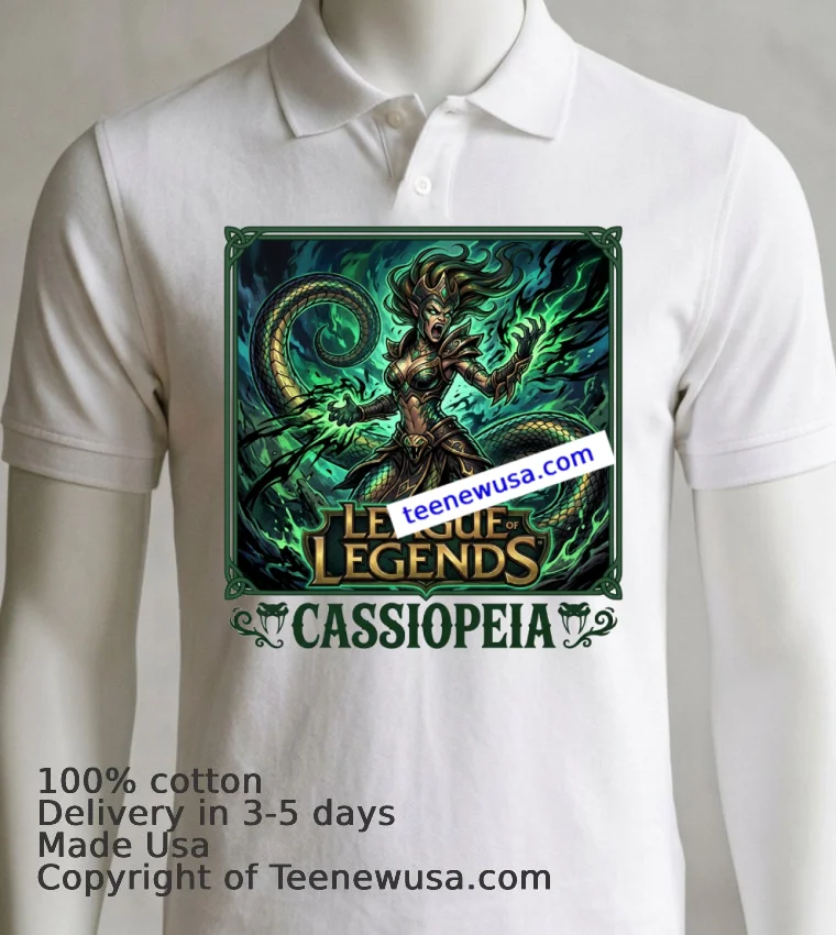 Cassiopeia League Of Legends T Shirt - white-t-shirt 7 Cassiopeia League Of Legends T Shirt White T Shirt 7
