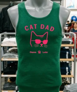Cat Dad Chance Lucky Shirt