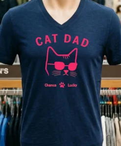 Cat Dad Chance Lucky Shirt