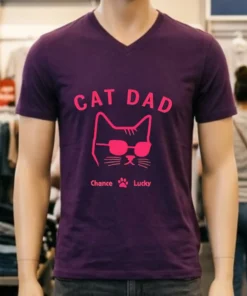 Cat Dad Chance Lucky Shirt
