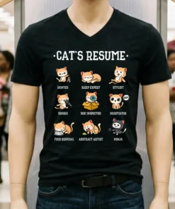 Cat S Resume Life Of A Cat Animal Shirt