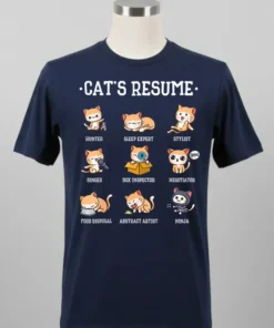 Cat S Resume Life Of A Cat Animal Shirt