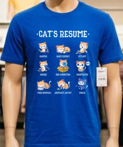 Cat S Resume Life Of A Cat Animal Shirt