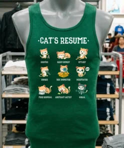 Cat S Resume Life Of A Cat Animal Shirt