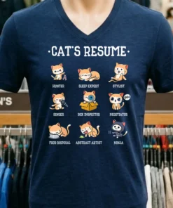Cat S Resume Life Of A Cat Animal Shirt