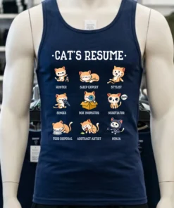 Cat S Resume Life Of A Cat Animal Shirt