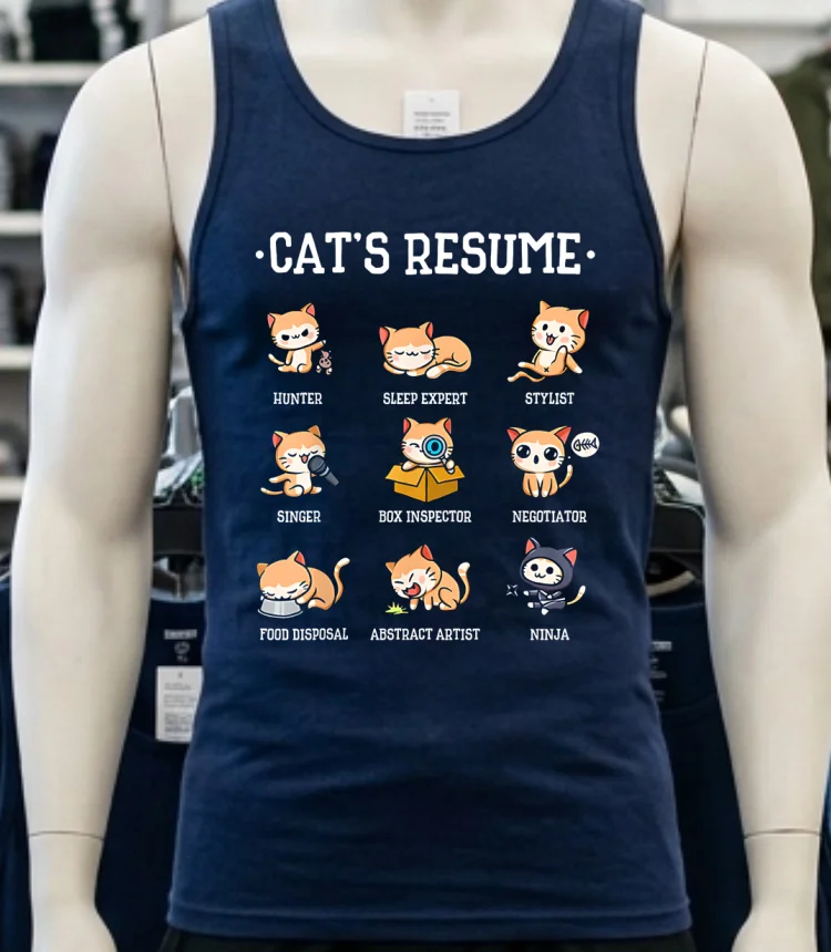 Cat S Resume Life Of A Cat Animal Shirt - navy-shirt Cats Resume Life Of A Cat Animal Shirt Navy Shirt