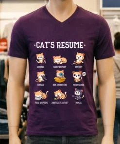 Cat S Resume Life Of A Cat Animal Shirt