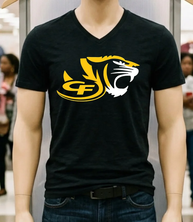 Cf Tiger High School Logo Shirt - balck-shirt Cf Tiger High School Logo Shirt Balck Shirt 1