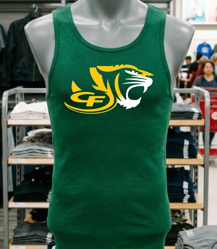 Cf Tiger High School Logo Shirt - green-shirt Cf Tiger High School Logo Shirt Green Shirt