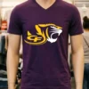 Cf Tiger High School Logo Shirt Purple Shirt