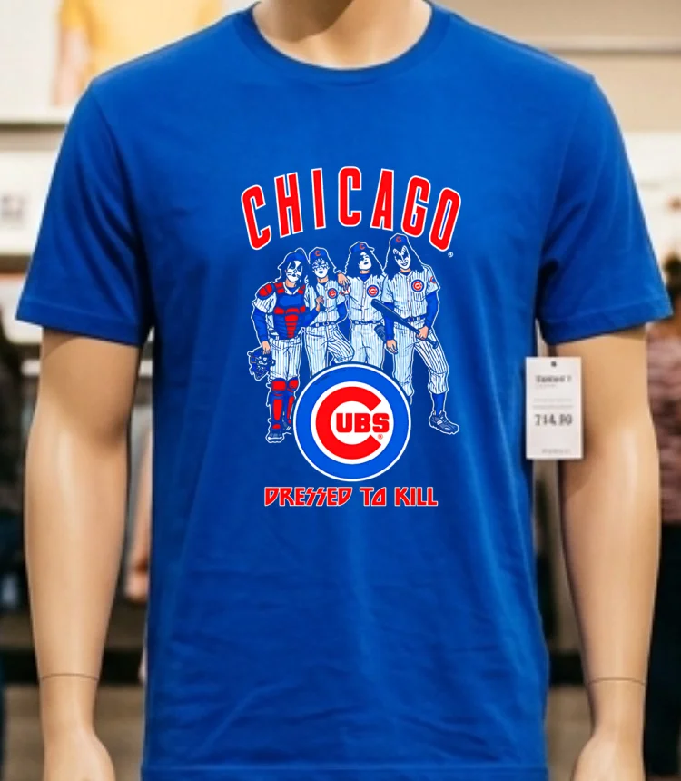 Chicago Cubs Dressed To Kill Shirt Blue Shirt