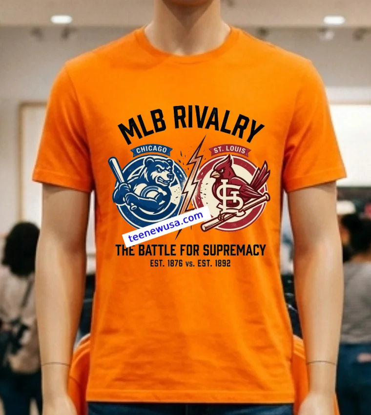 Chicago Cubs Vs St. Louis Cardinals Mlb All Star Sport T Shirt - orange-shirt Chicago Cubs Vs St Louis Cardinals Mlb All Star Sport T Shirt Orange Shirt