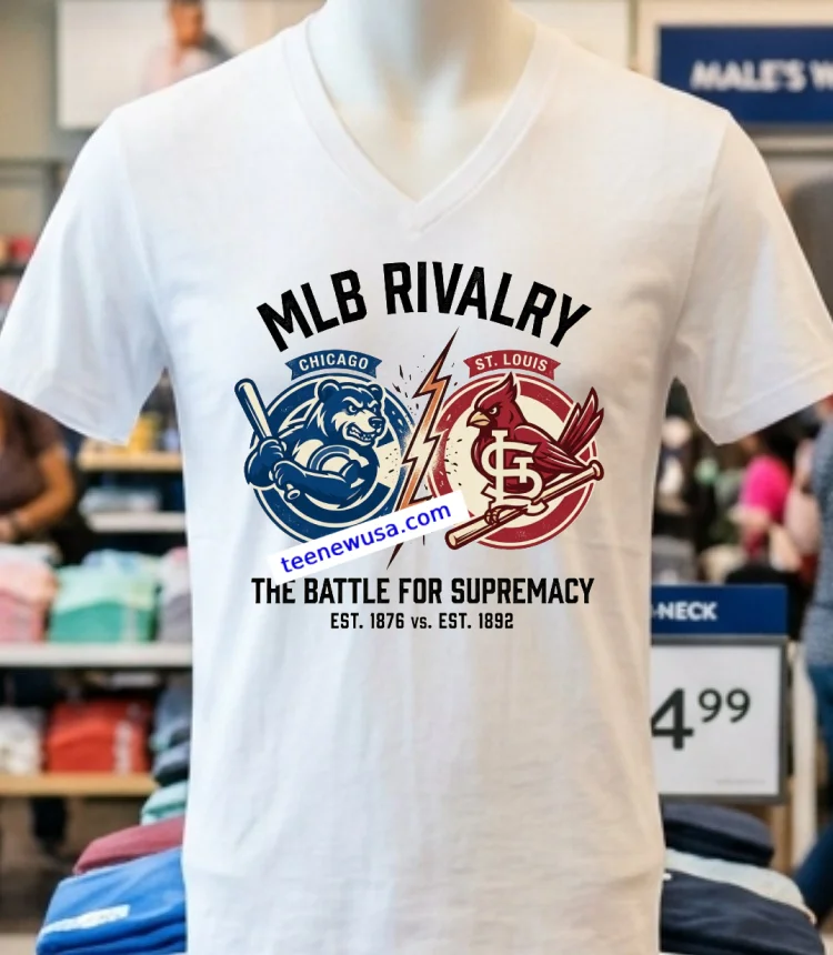 Chicago Cubs Vs St. Louis Cardinals Mlb All Star Sport T Shirt - white-t-shirt Chicago Cubs Vs St Louis Cardinals Mlb All Star Sport T Shirt White T Shirt 1