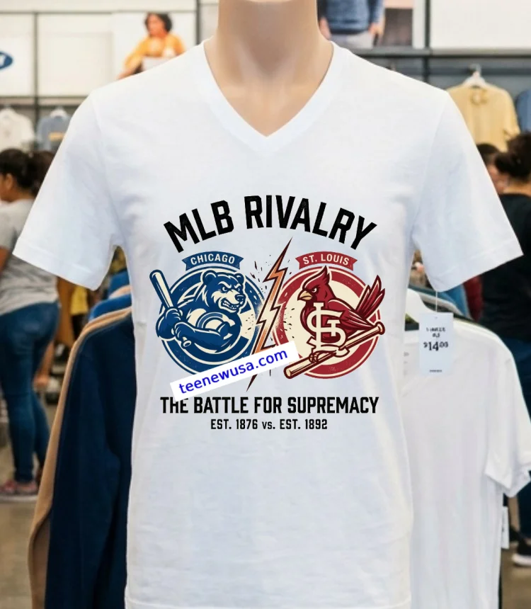 Chicago Cubs Vs St. Louis Cardinals Mlb All Star Sport T Shirt - white-t-shirt Chicago Cubs Vs St Louis Cardinals Mlb All Star Sport T Shirt White T Shirt 2
