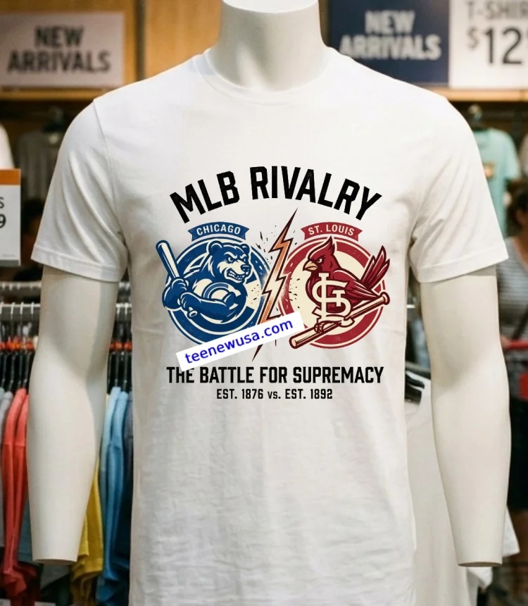 Chicago Cubs Vs St. Louis Cardinals Mlb All Star Sport T Shirt - white-t-shirt Chicago Cubs Vs St Louis Cardinals Mlb All Star Sport T Shirt White T Shirt 4