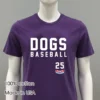 Chicago Dogs Baseball 25 Shirt Purple Shirt 1