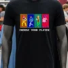 Choose Your Player Game Shirt Balck Shirt 1