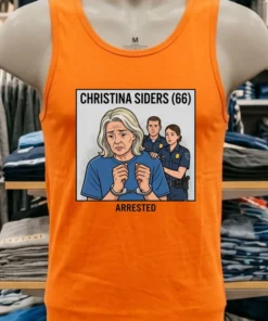 Christina Siders 66 Is Being Charged T Shirt Orange Shirt