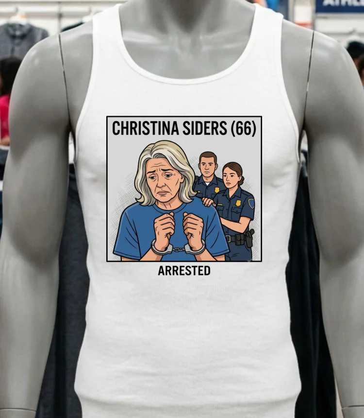 Christina Siders (66) Is Being Charged T Shirt - white-t-shirt Christina Siders 66 Is Being Charged T Shirt White T Shirt 1